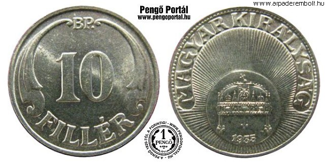 1935-s 10 fillres - (1935 10 fillr)