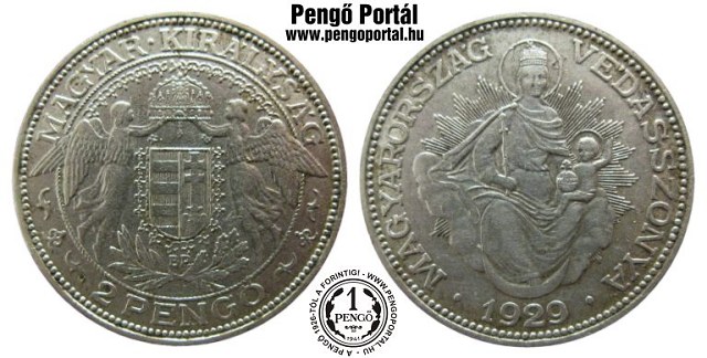 1929-es 2 pengs - (1929 2 peng)