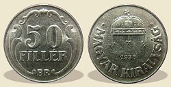 1938-as 50 filléres - (1938 50 fillér)