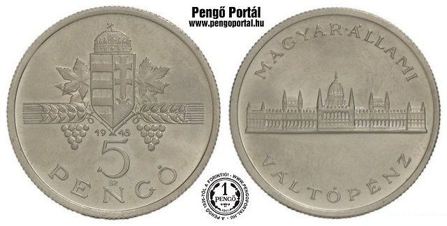 1945-s 5 pengs - (1945 5 peng)