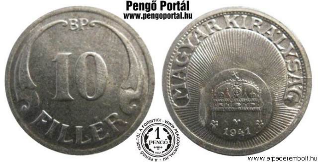 1941-es 10 fillres - (1941 10 fillr)