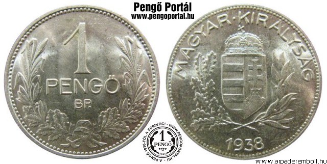 1938-as 1 pengs - (1938 1 peng)