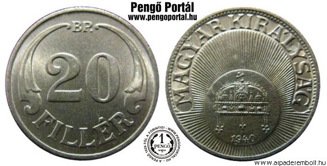 1940-es 20 fillres - (1940 20 fillr)