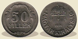 1926-os 50 fillres - (1926 50 fillr)