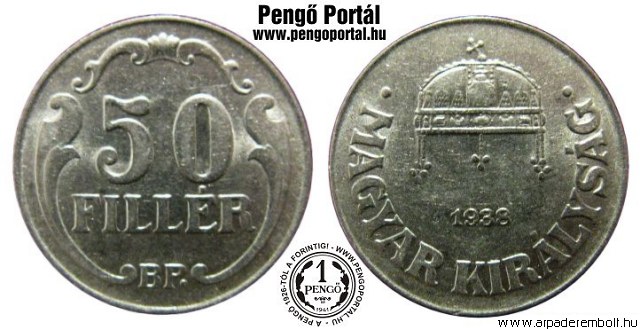 1938-as 50 fillres - (1938 50 fillr)