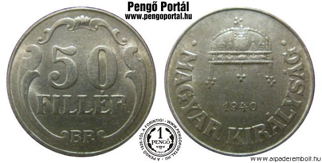 1940-es 50 fillres - (1940 50 fillr)