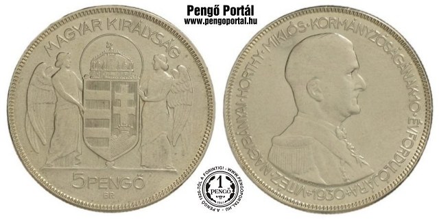 1930-as 5 pengs - (1930 5 peng)