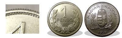 1939-es 1 peng alumnium recs peremmel