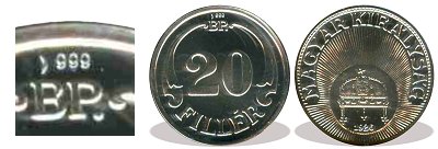 1926-os 20 fillr Mester Darab rsze ezstbl