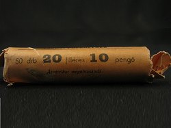 1941-1944 kztti rolni lyukas 20 fillres rmkkel