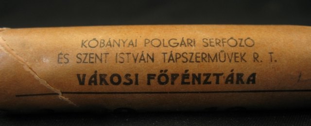1941-1944 kztti idszak lyukas 20 fillres rolnija