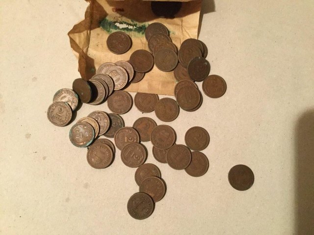 1926-1940 kztti idszak bronz 2 fillres rolnija