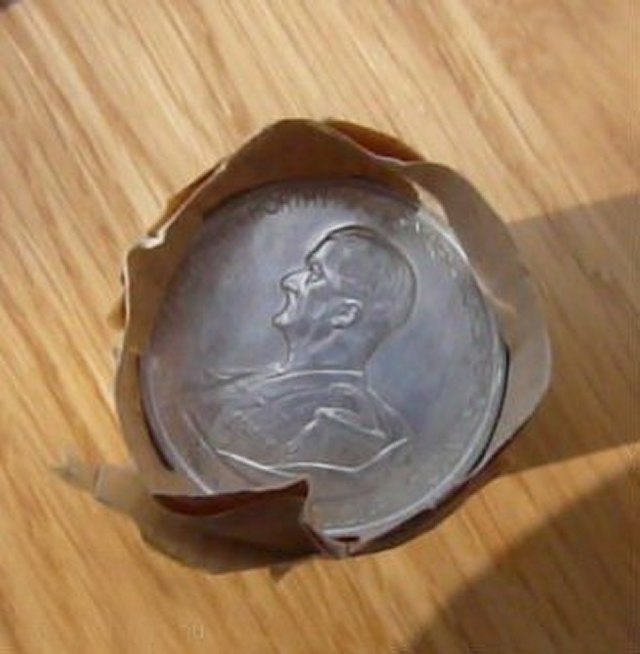 1943-as alumnium 5 pengs rolni